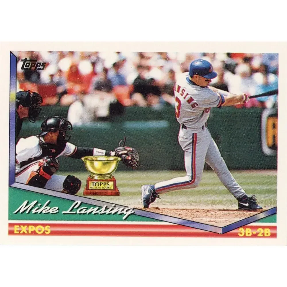 1994 Topps Mike Lansing ASR # 287 Montreal Expos
